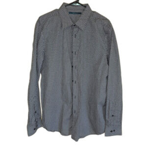 Perry Ellis Men’s Long-Sleeve Button-Down Shirt – XL – Casual Classic Fit